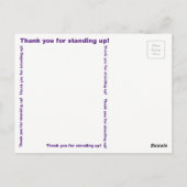 Wij zijn het STORM Dank U Briefkaart (Achterkant)