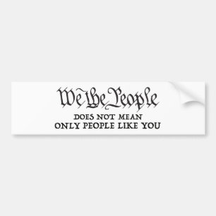 Wij zijn het volk, niet alleen jij bumpersticker