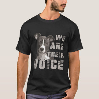 Wij zijn hun stem puppy beschermer hond cadeau hoo t-shirt