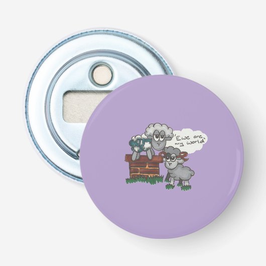 Wij zijn mijn wereld button flesopener (Voorkant)