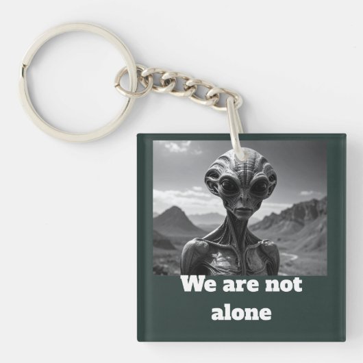 Wij zijn niet alleen sleutelhanger (voorkant)