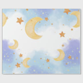 Wij zijn "Over the Moon" cadeaupapier (Vlak)