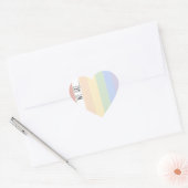 "Wij zijn..." Rainbow Heart sticker (Envelop)
