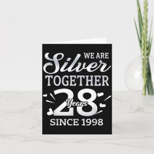 Wij zijn samen 28 jaar verjaardag van het stel sin kaart