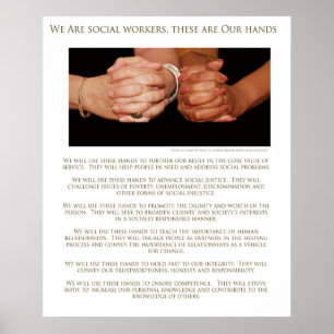Wij zijn sociaal werkers poster