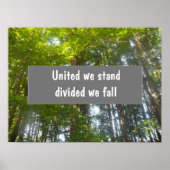 Wij zijn verdeeld over de herfst van het poster (Voorkant)