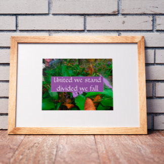 Wij zijn verdeeld over de herfst van het poster