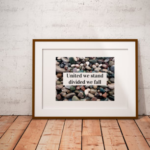 Wij zijn verdeeld over herfst proverb poster