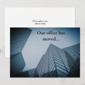 Wij zijn verhuisd Zakelijk Kantoor Verhuisbedrijf Aankondiging (Voorkant / Achterkant)