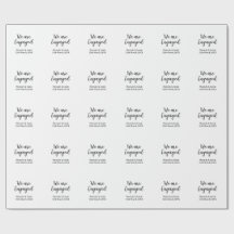 Wij zijn verloofd naam datum kalligrafie stylish