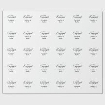 Wij zijn verloofd naam romantisch stijlvol eenvoud