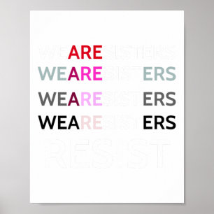 Wij zijn zusters die zich verzetten tegen het femi poster