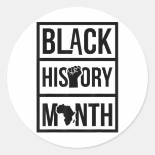 Wij zijn zwarte geschiedenis Afro-Amerikaanse mela Ronde Sticker