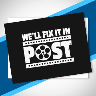 Wij zullen het in de VideoCinematografie van de Po Briefkaart
