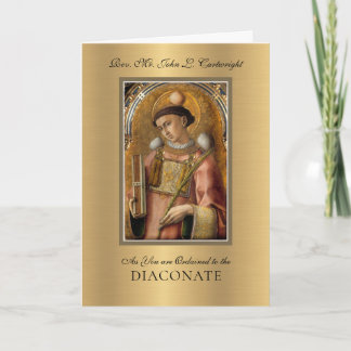 Wijding tot Diaconaat Diaken Religieus Katholiek Kaart