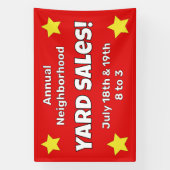 Wijkgarage Verkoop Aangepast Spandoek (Verticaal)