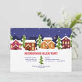 Wijkvakantie feest kaart (Staand voorkant)