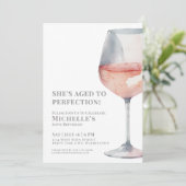 Wijn 60ste verjaardag kaart (Staand voorkant)