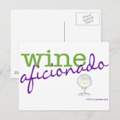 Wijn Aficionado Briefkaart (Voorkant / Achterkant)