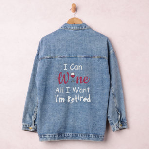 Wijn alles wat ik wil denim jacket