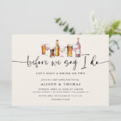 Wijn & Bier Trouwdouche | Verlovingsgroep Kaart (Staand voorkant)