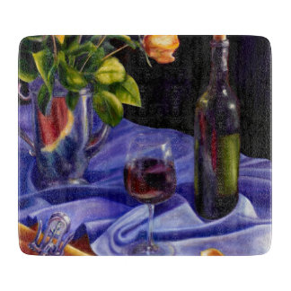 Wijn, Bloemen en Elegantie Snijplank