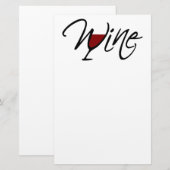 WIJN BRIEFPAPIER (Voorkant / Achterkant)