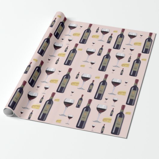 Wijn Cadeaupapier (Uitgerold)