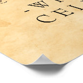 Wijn Cellar  Graps Vineyard | Gepersonaliseerd Poster (Hoek)