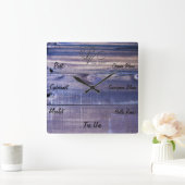 Wijn CLock Vierkante Klok (Huis)