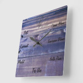 Wijn CLock Vierkante Klok (Hoek)