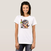 Wijn Dames Basic T-Shirt (Voorkant volledig)
