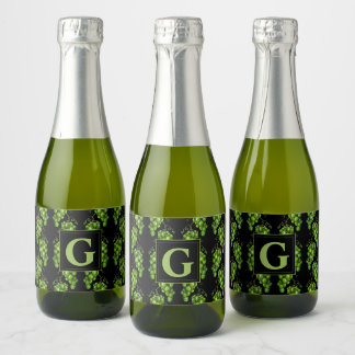 Wijn Drink Labels van Groene Druiven Sparkling Wijnetiket