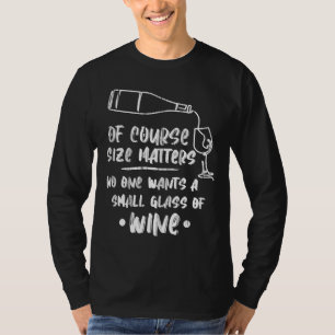 Wijn Drink rood wijnglas T-shirt