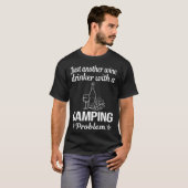 Wijn Drinker Camping Camper T-shirt (Voorkant volledig)