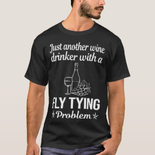 Wijn drinker Fly Tying T-shirt