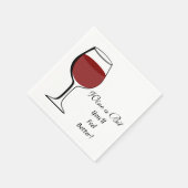 WIJN EEN BEETJE - PAPIEREN SERVETTEN (Hoek)