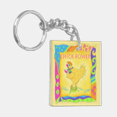 Wijn een kleine Chick Power Yellow Sleutelhanger (Voorkant Links)
