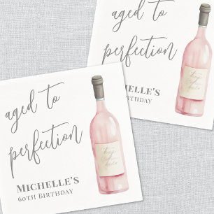 Wijn eenvoudig verouderd tot in de perfectie verja servet