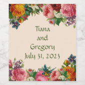 Wijn Elegant Etiket (Enkel label)