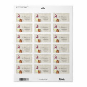 Wijn en Bier & Vakantie Cheer Retouradres Etiket (Full Sheet)