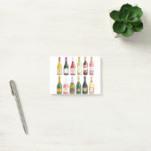 Wijn en champagneflessen post-it® notes (Kantoor)