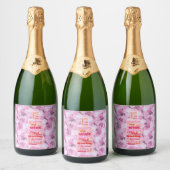 Wijn- en champagnelabels - Word Cloud Sparkling Wijnetiket (Flessen)