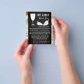 Wijn en druiven, karton, wijnstang/wijnmoer flyer (Hand)