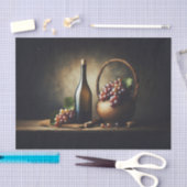 Wijn en druiven Stilleven Schilderen Decoupage Tissuepapier (Craft)