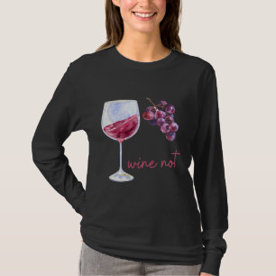Wijn en druiven t-shirt