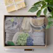 Wijn en druiven tissuepapier (Geschenk)