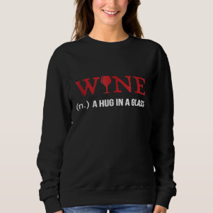 Wijn en een knuffel in een glas grappige wino-shir trui