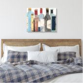 Wijn en gedistilleerde dranken canvas afdruk (Insitu (Slaapkamer))