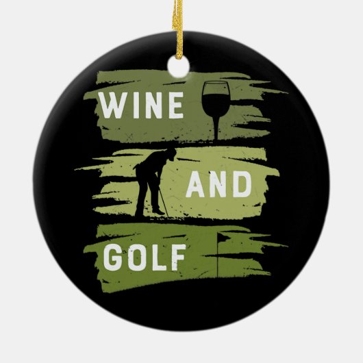 Wijn- en Golfglansglansgaren voor Keramisch Ornament (Achterkant)